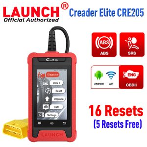 LAUNCH X431 CRE205 Auto OBD2 ABS SRS Code Reader Diagnostic Tools Oil TPMS DPF 5 Reset Service