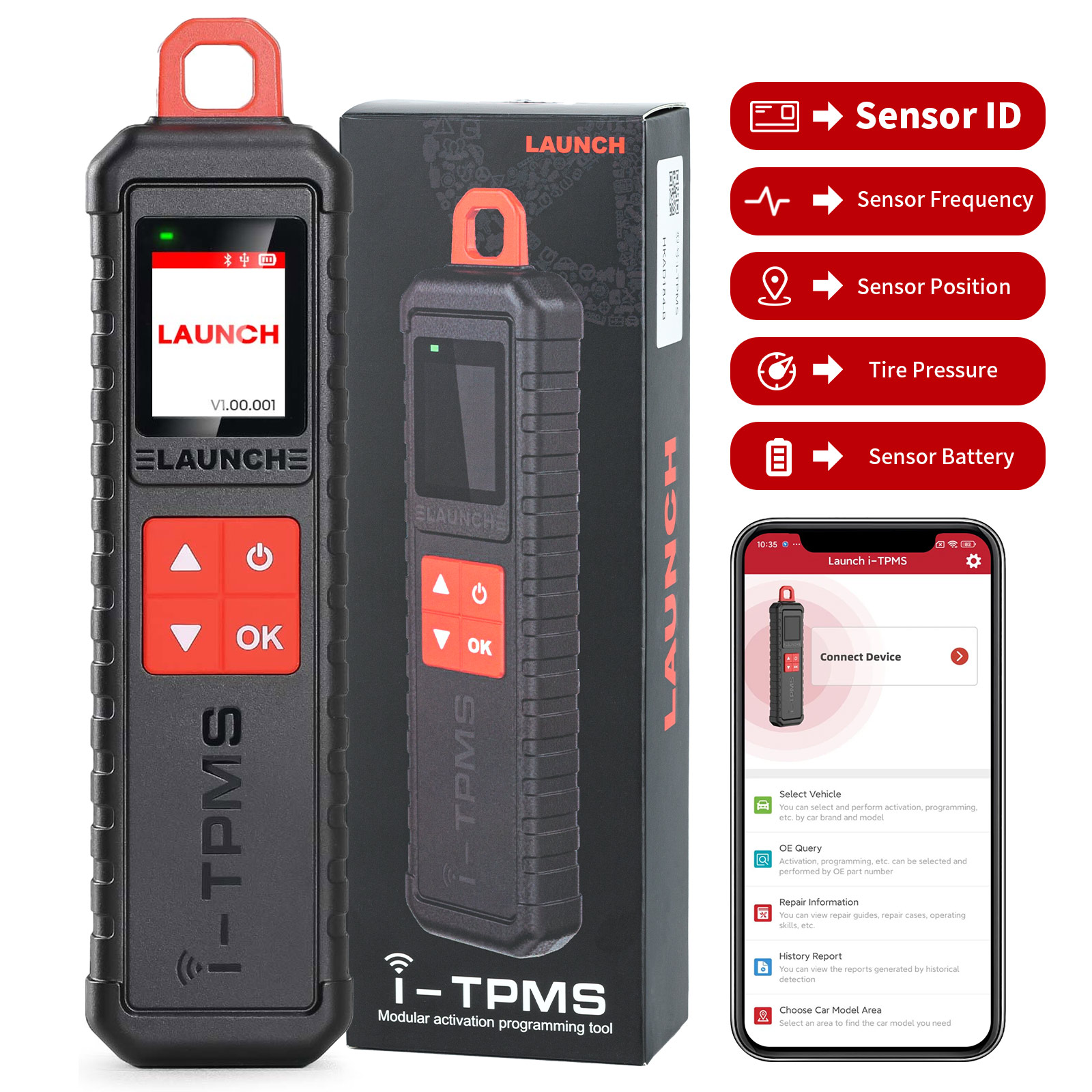 2025 Launch X431 i-TPMS Tire Pressure Detector Upgraded of TSGUN Work with X431 V, V+, PRO3S+, Pro3, Pro5, PAD V, PAD VII, ect - Image 5