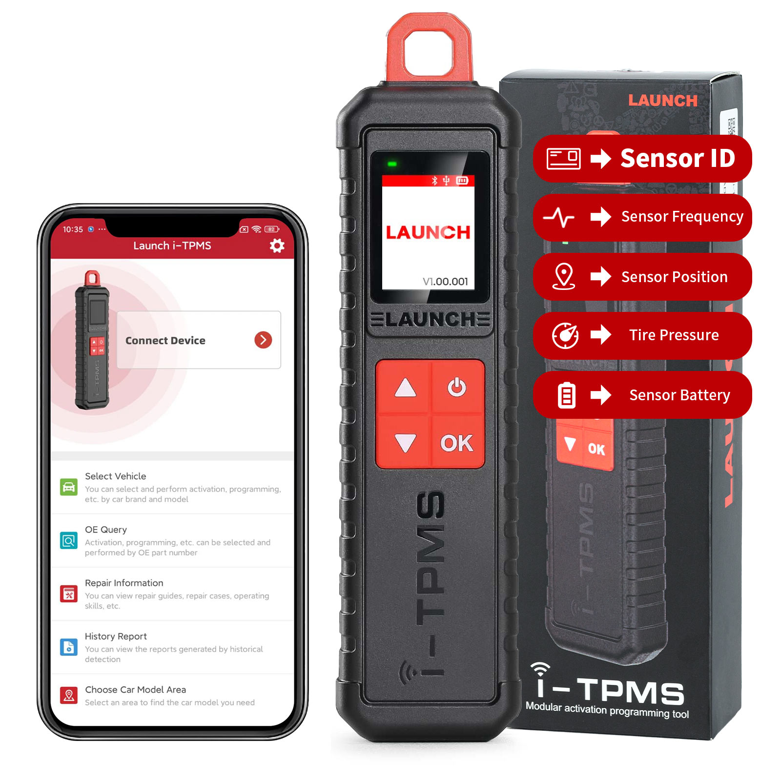 2025 Launch X431 i-TPMS Tire Pressure Detector Upgraded of TSGUN Work with X431 V, V+, PRO3S+, Pro3, Pro5, PAD V, PAD VII, ect - Image 12