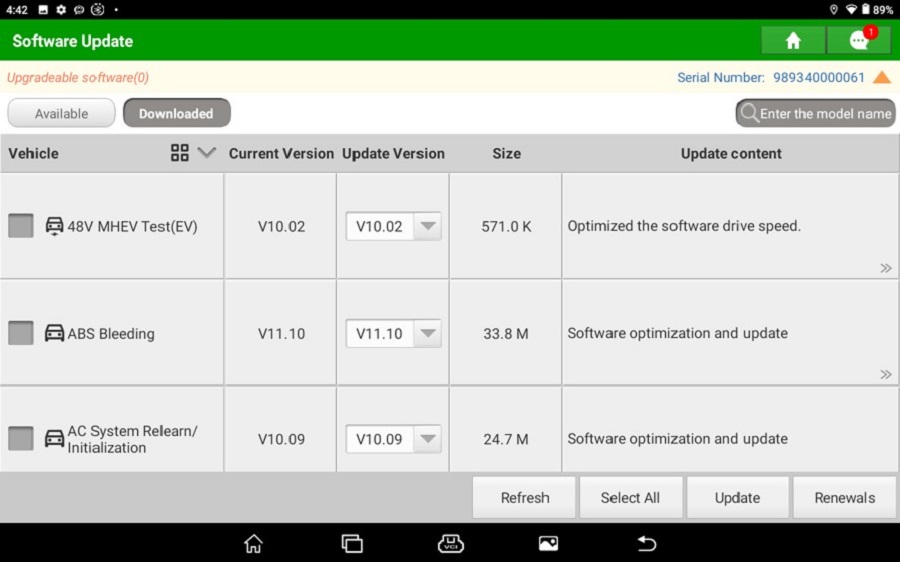 launch x431 pro3s+ EV softawre update